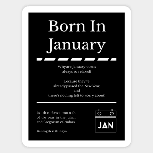 Born in January Magnet